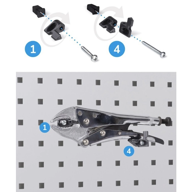 Vendita online Gancio Unipok colore nero confezione da 30 pezzi